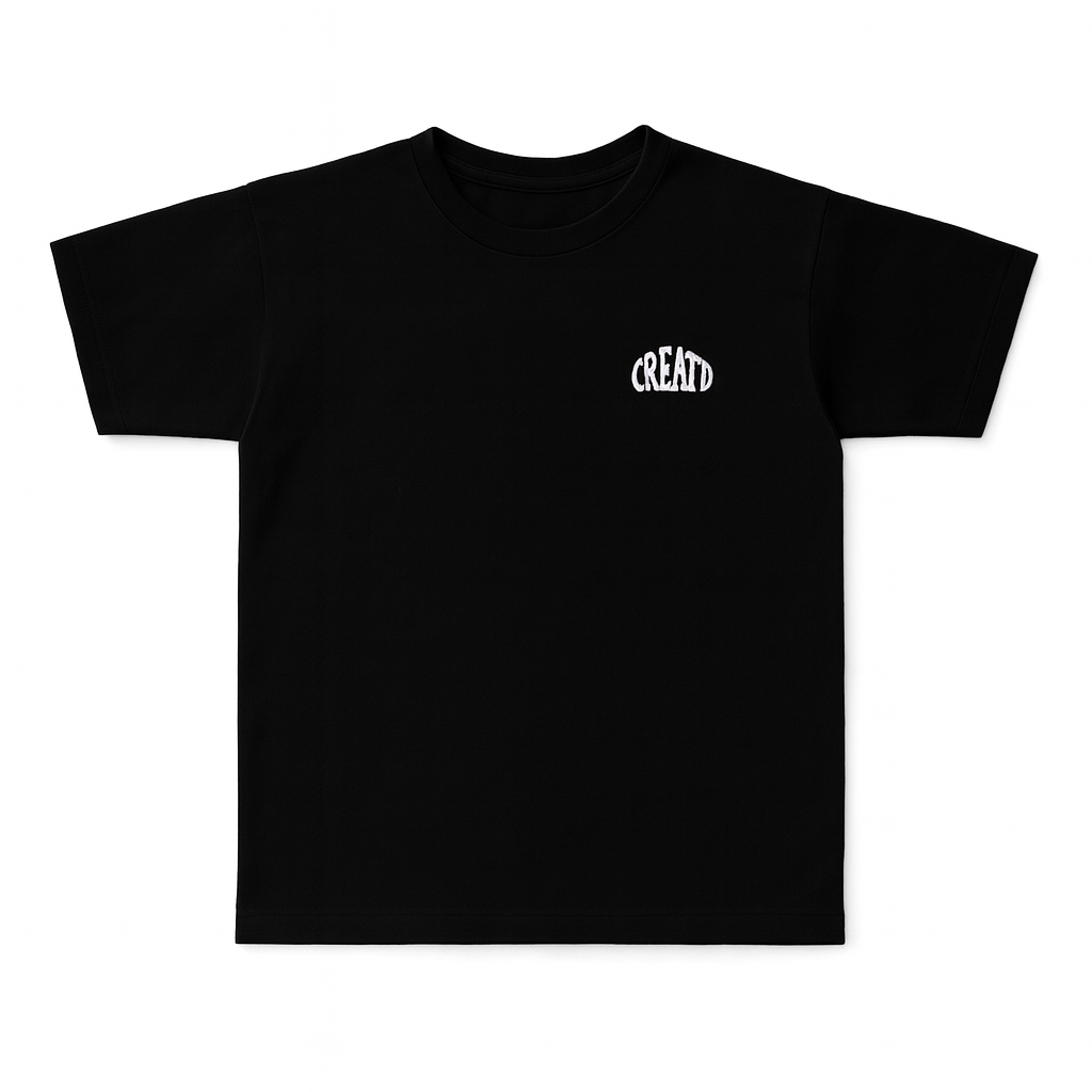 CRTD - Sort Ryg Logo T-Shirt